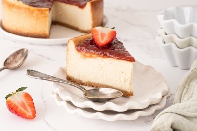 Tarta de queso vegana