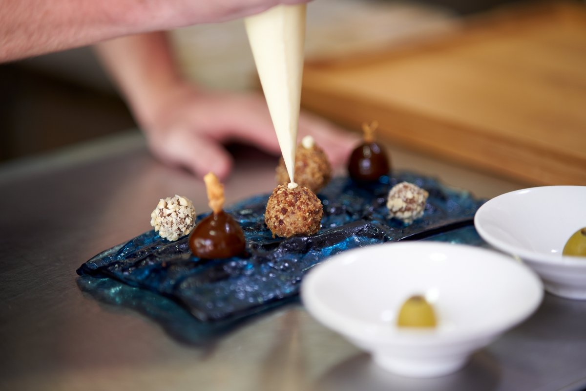 Uno de los platos de Joaquin Baeza en el restaurante Baeza & Rufete